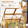 Lucktree Portable Raised Flower Planter Protection with Transparent Panels & Adjustable Roof