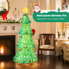 Lucktree 6.5 FT Pop-Up Lighted Christmas Tree, Artificial Xmas Tree with 200 Warm White LED Lights