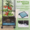 Lucktree Raised Garden Bed with Tomato Cages, 67” Adjustable Height