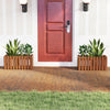 Lucktree Slat Style Planter Box Wood Raised Garden Bed for Growing Vegetables Flowers Herbs