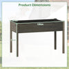 Lucktree Solid Pine Wood Planter Box w/Legs