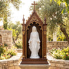 Lucktree Virgin Mary Garden Statue 29.5" | Blessed Mother Outdoor Religious Statue with Serpent