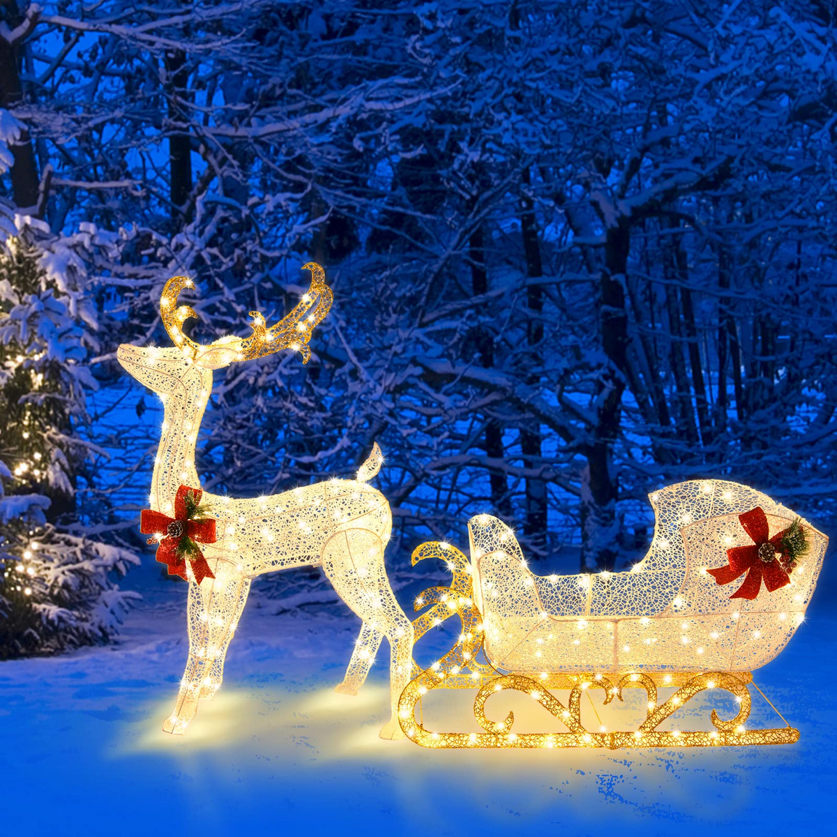 6 FT Christmas Lighted Outdoor Yard Decoration - Lucktree