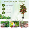 Lucktree 5 FT Tall Artificial Croton Palm Tree in Pot with Gradient Leaves