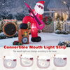 Lucktree 8.4FT Rocking Santa Inflatable with Guitar | Animated Christmas Decoration