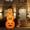 Lucktree 8 FT Halloween Inflatable Pumpkin, 4 Pumpkins Stack Halloween Decorations
