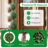 Lucktree Artificial Triple Ball Boxwood Tree 4 FT Fake Topiary Tree(1/2)