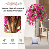 Lucktree 4.5FT Bougainvillea Artificial Tree, Fake Potted Plant w/ 312 Flowers - LucktreeUS