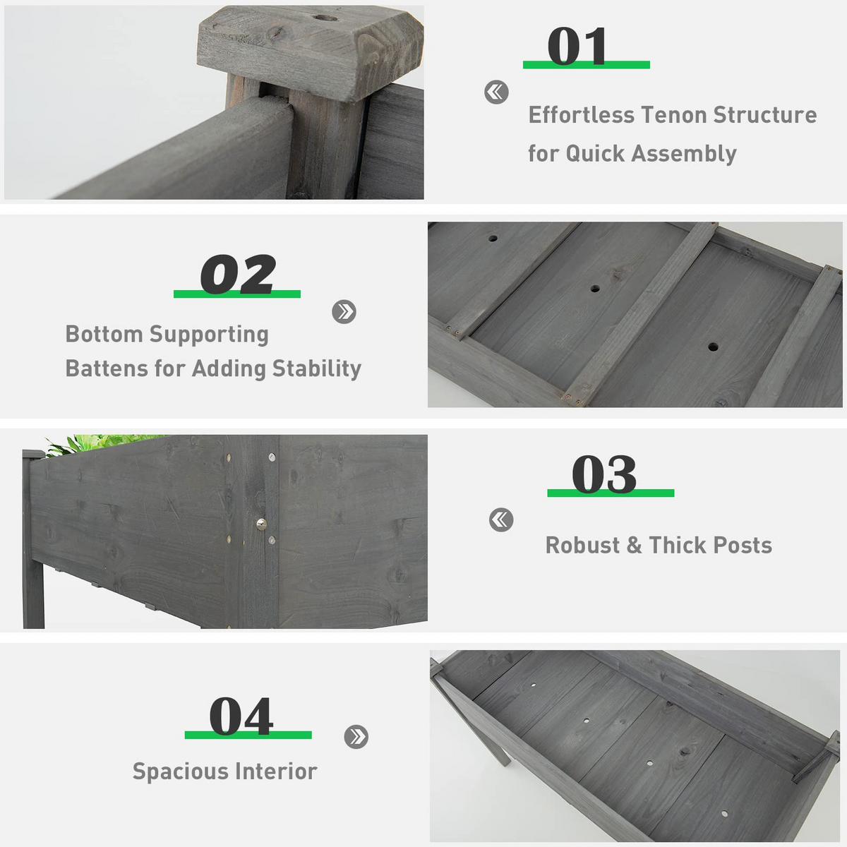 Raised Garden Bed with Legs