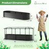 Lucktree Raised Garden Bed w/Greenhouse Cover (6x2x1 FT)