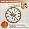 Lucktree 30-Inch Wagon Wheels 4 Pieces, Decorative Wooden Wheels