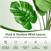Lucktree Artificial Monstera Deliciosa Plant, 5ft Tall Fake Tropical Palm Tree w/15 Pcs Different Turtle Leaves - LucktreeUS