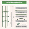 Lucktree 2 in 1 Round Trellis for Climbing Flower Vegetable Fruit