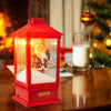 Lucktree 61 Inch Christmas Street Lamp, Festive Musical Lamp Post w/Detachable Snow Globe Lantern