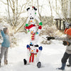 Lucktree 5.6 FT Lighted Christmas Stacked Snowmen Decoration