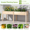 73"x23"x30" Elevated Wood Planter Box with Legs