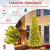 Lucktree 12 FT Tall Pre-Lit Hinged Xmas Tree with Quick Power Connector