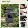 Lucktree 5-Tier Water Fountain Outdoor for Patio