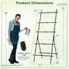 Lucktree Cucumber Trellis, Trellis for Climbing Plants Outdoor