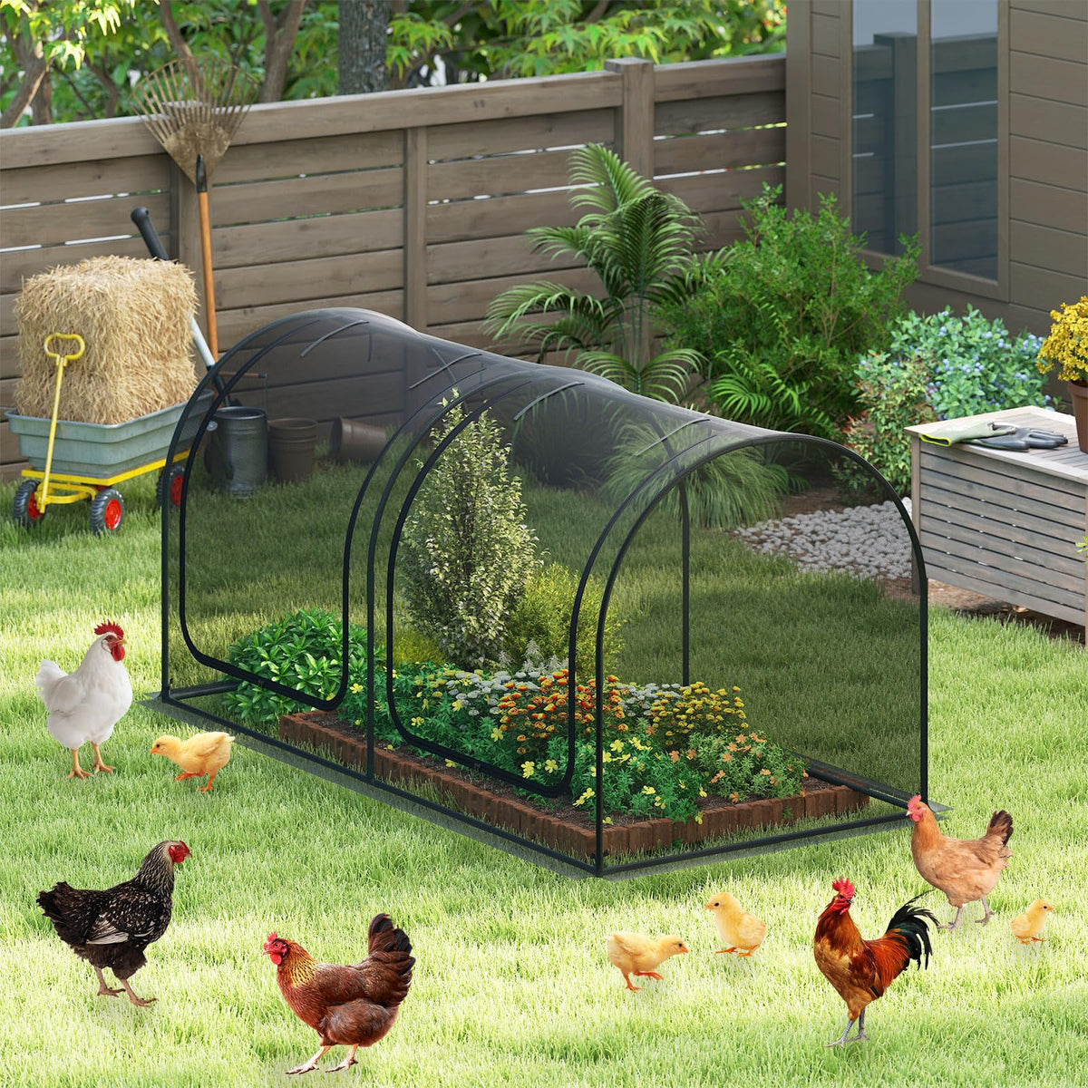 Lucktree 98” x 48” x 48” Tunnel Crop Cage