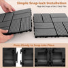 Lucktree 18/36 PCS Interlocking Deck Tiles - 12" x 12" Composite Decking Boards Waterproof All Weather