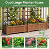 Lucktree Wooden Raised Garden Bed with Trellis