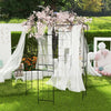 Lucktree Birdcage Shape Gazebo - 9.4' H x 6.8' W Metal Arch Trellis for Climbing Plants Clematis Vines