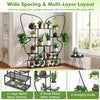 Lucktree 2 Pack 6-Tier Butterfly-Shaped Plant Stand Indoor