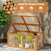 Lucktree Portable Raised Flower Planter Protection with Transparent Panels & Adjustable Roof
