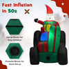 Lucktree 9 FT Christmas Inflatable Santa Claus on Truck with Gift Boxes, with Built-in LED Lights & Waterproof Fan