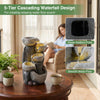 Lucktree 5-Tier Outdoor Water Fountain with Lights
