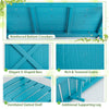 Lucktree HIPS Raised Garden Bed, Elevated Planter Box w/Legs, Storage Shelf, Drain Holes