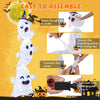 Lucktree 4 Ft Halloween Decorations Outdoor Stacked Ghosts, Free-Standing Cute Yard Decorations