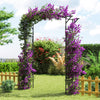 Lucktree Garden Arch Trellis 67''W x 83''H Metal Arbor
