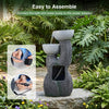 Lucktree 3-Tier Outdoor Water Fountain with Lights