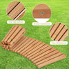 Lucktree Garden Pathway Roll Up - 7ft Curved Wood Walkway 17 inch Width
