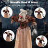 Lucktree Halloween Animatronic, Talking Zombie Maid in Lantern