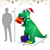 Lucktree 6 FT Christmas Inflatable Dinosaur, Indoor & Outdoor Christmas Decoration