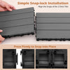 Lucktree Interlocking Deck Tiles 18/36 Pack - 12 x 12 in Composite Outdoor Flooring Covering All Weather Use