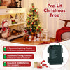 Lucktree 3ft Pre-Lit Mini Tabletop Christmas Tree with 20 Warm White LED Lights, 8 Modes, Timer, 81 PVC & Pine Needles