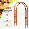 Lucktree 7.7FT Wooden Garden Arbor Trellis