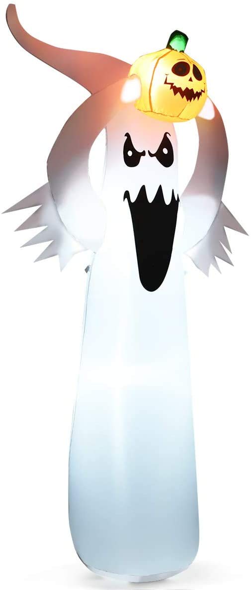 Lucktree Halloween Decorations, Halloween Inflatable Ghost With Led Lights