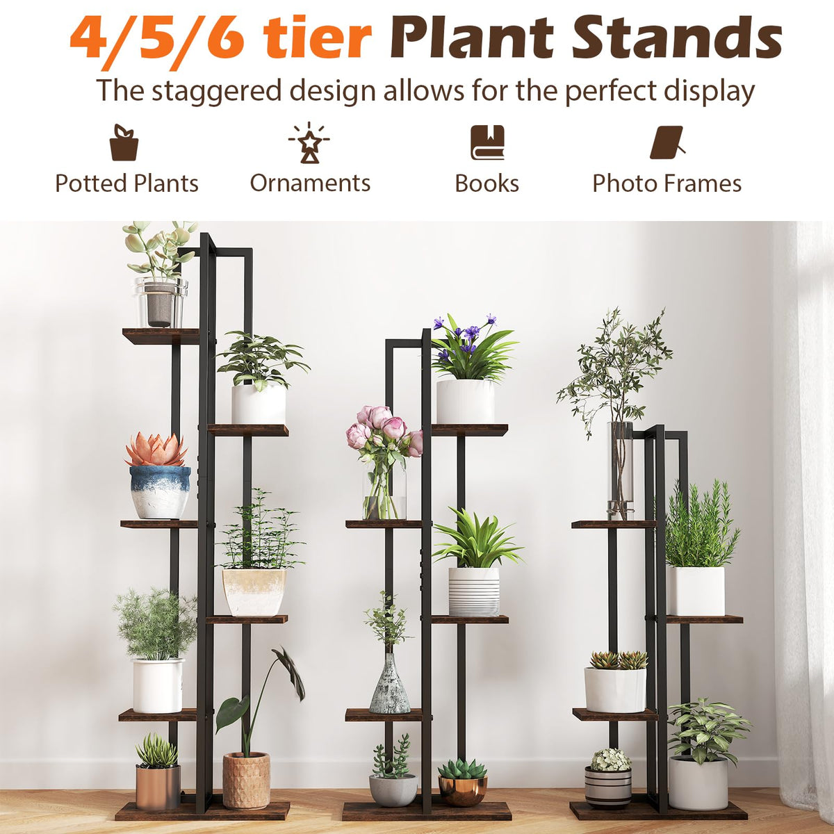 Lucktree 3 PCS Plant Stand Indoor Set