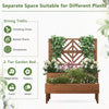 Lucktree Raised Garden Bed with Trellis