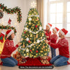 7 FT Pre-lit Christmas Tree Artificial Hinged Xmas Tree