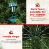 Lucktree 12 FT Pre-Lit Artificial Christmas Tree with Quick Power Connector