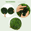 16in Artificial Boxwood Topiary Ball Set of 2 Realistic Faux Plants Decoration Ball