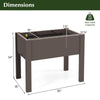 Lucktree Raised Garden Bed with Legs, Self-Watering Planter Box with Water Level Indicator