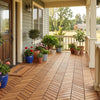 Lucktree 30 PCS Interlocking Patio Flooring Tiles with Drainage Base