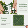 Lucktree 20" x 20" Artificial Boxwood Panels 12PCS, 33.3 Sq.ft Garden Privacy Fence Screen (Boxwood)